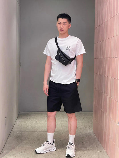 주말QZ / 로에베 자수 라운드넥 티셔츠