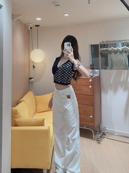주말QZ / 루이비통 자수 청바지