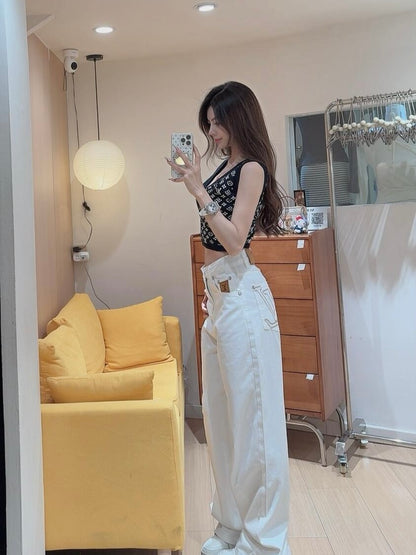 주말QZ / 루이비통 자수 청바지