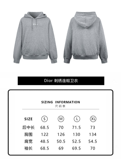 주말QZ / 디올 자수 후디