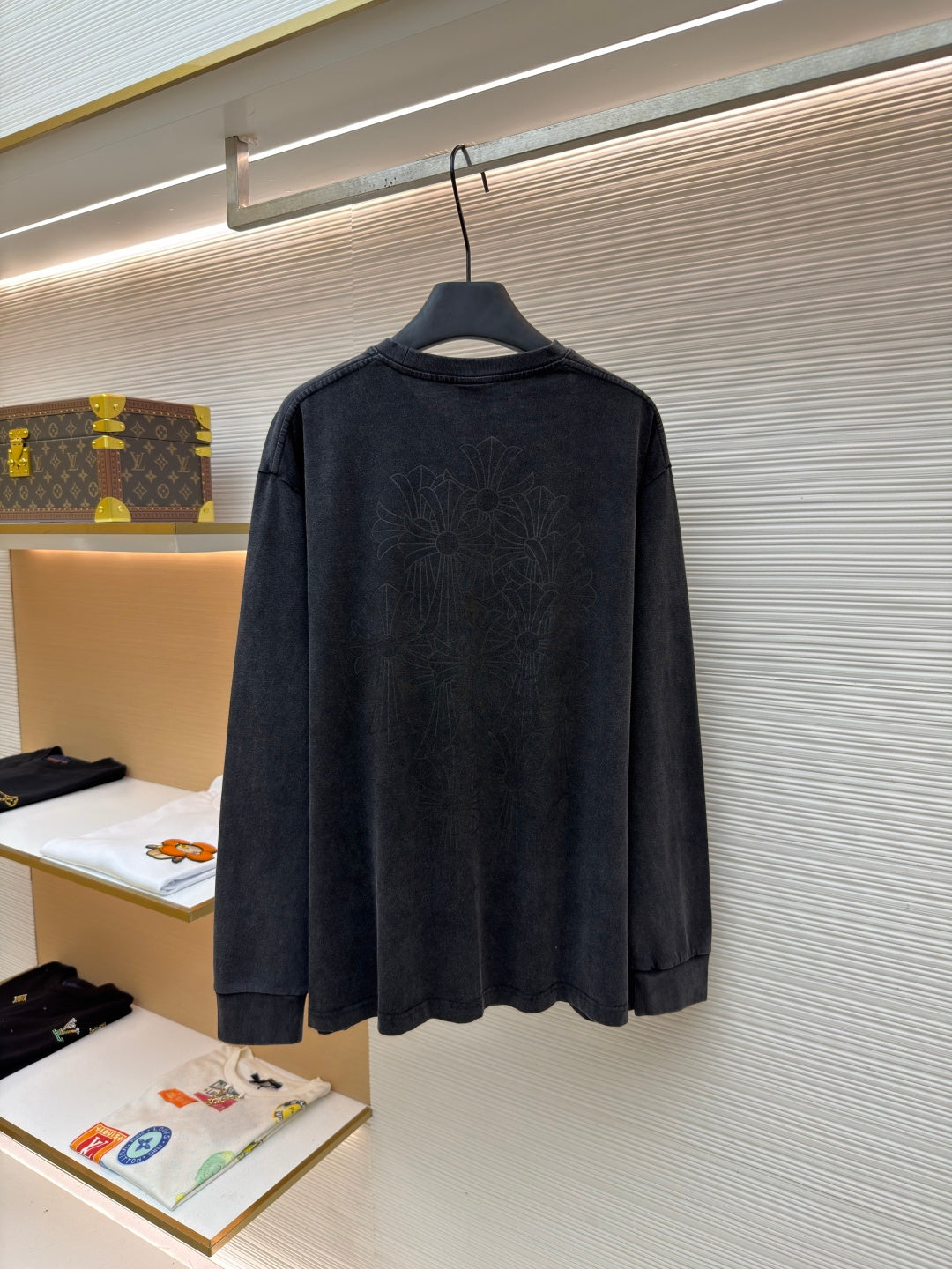주말QZ / 크롬하츠 워싱 처리 긴팔 티셔츠