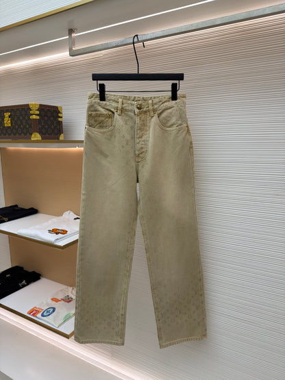 주말QZ / 루이비통 그라데이션 자카드 청바지