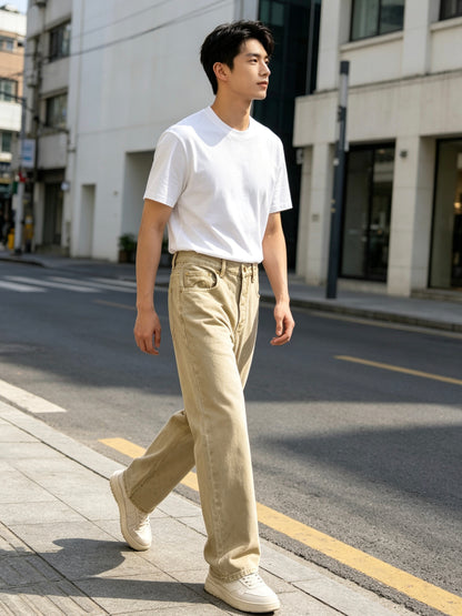 주말QZ / 루이비통 그라데이션 자카드 청바지