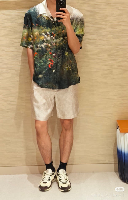 주말QZ / 루이비통 가든 오일 페인팅 랜더링 셔츠