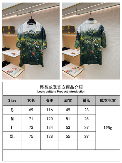 주말QZ / 루이비통 가든 오일 페인팅 랜더링 셔츠