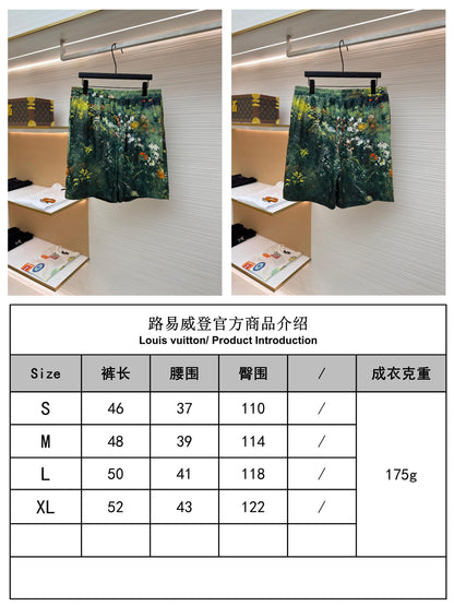 주말QZ / 루이비통 가든 오일 페인팅 프린트 반바지