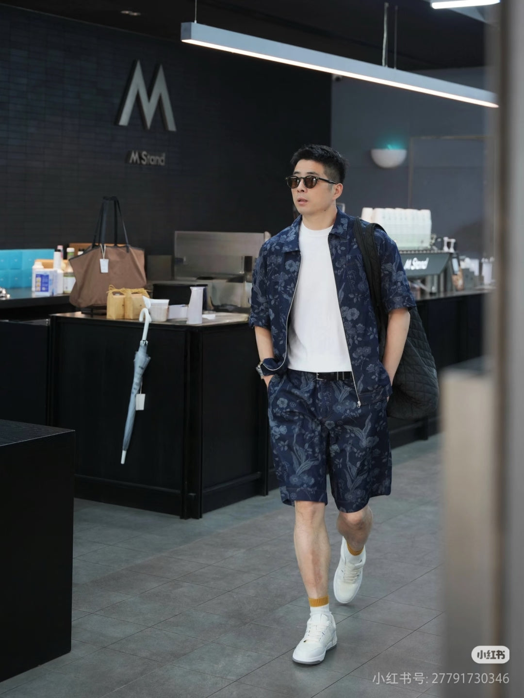 주말QZ / 디올 자카드 데님 쇼츠