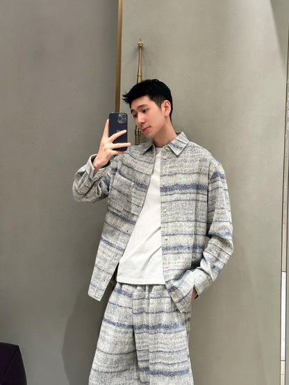 주말QZ / 로에베 자수 데님 셔츠