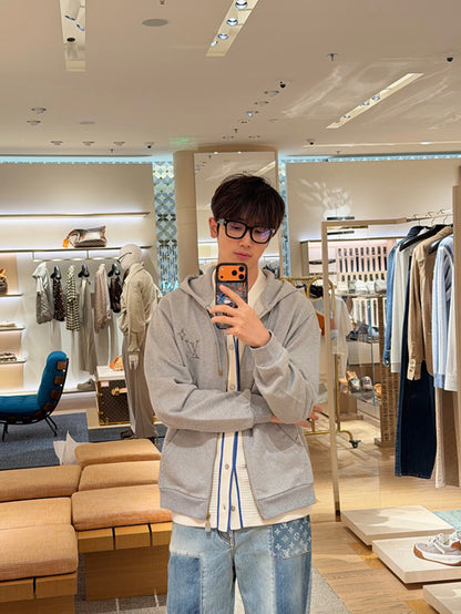 주말QZ / 루이비통 자수 지퍼 후드집업