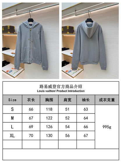 주말QZ / 루이비통 자수 지퍼 후드집업