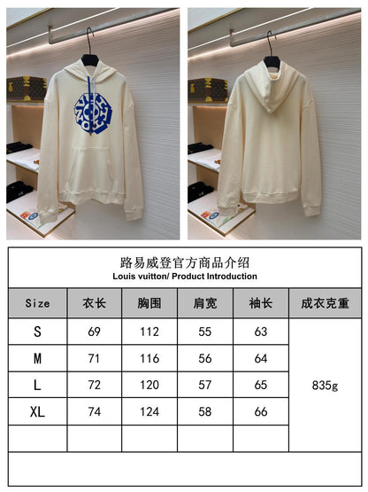 주말QZ / 루이비통 레터링 프린트 긴팔 후디