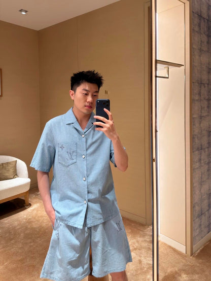 주말QZ / 루이비통 자수반바지