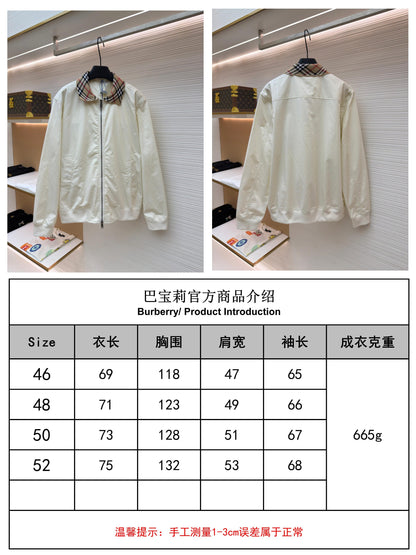주말QZ / 버버리 체크 자수 자켓