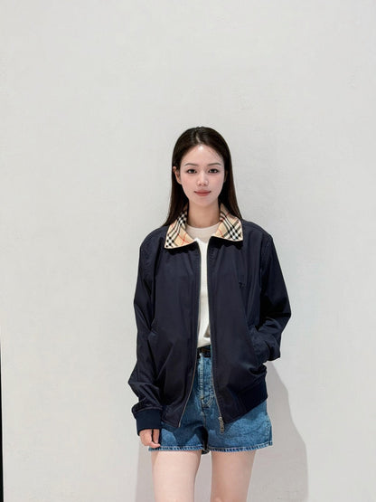 주말QZ / 버버리 체크 자수 자켓