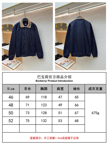주말QZ / 버버리 체크 자수 자켓