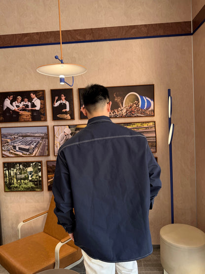 주말QZ / 펜디 컬러 대비 스티치 자수 셔츠