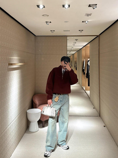 주말QZ / 루이비통 로고 자수 데님 팬츠