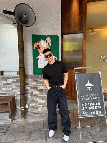 주말QZ / 루이비통 로고 자수 데님 팬츠