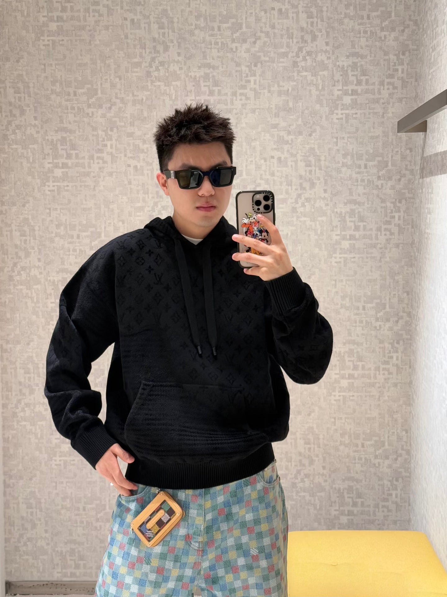 주말QZ / 루이비통 후드 긴팔 맨투맨