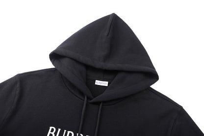 주말QZ / 버버리 로고 자수 면 후드 맨투맨