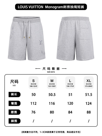주말QZ / 루이비통 자수 조임끈 반바지