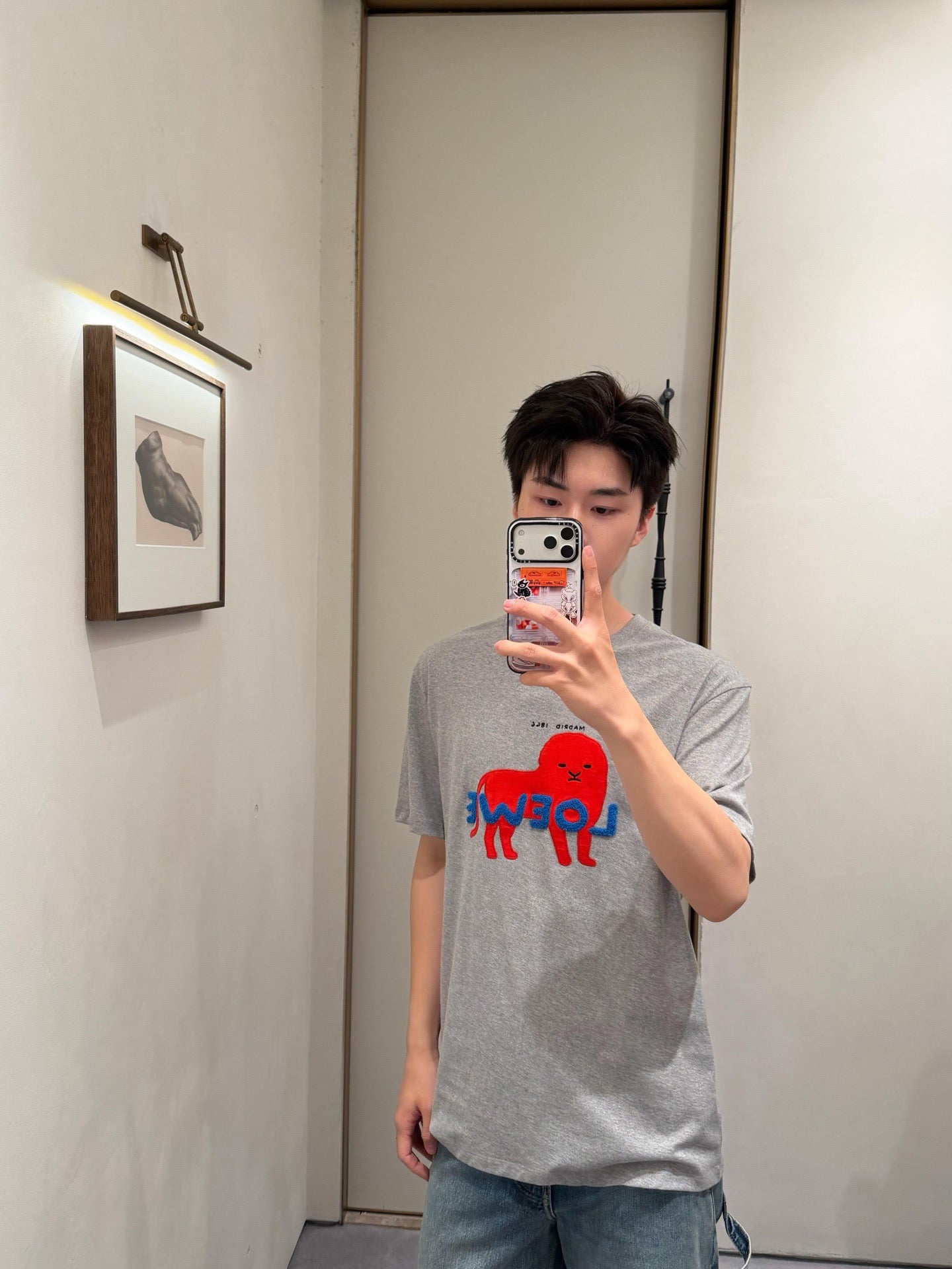 주말QZ / 로에베 자수 반팔 티셔츠