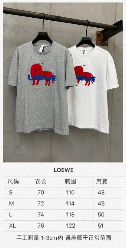 주말QZ / 로에베 자수 반팔 티셔츠