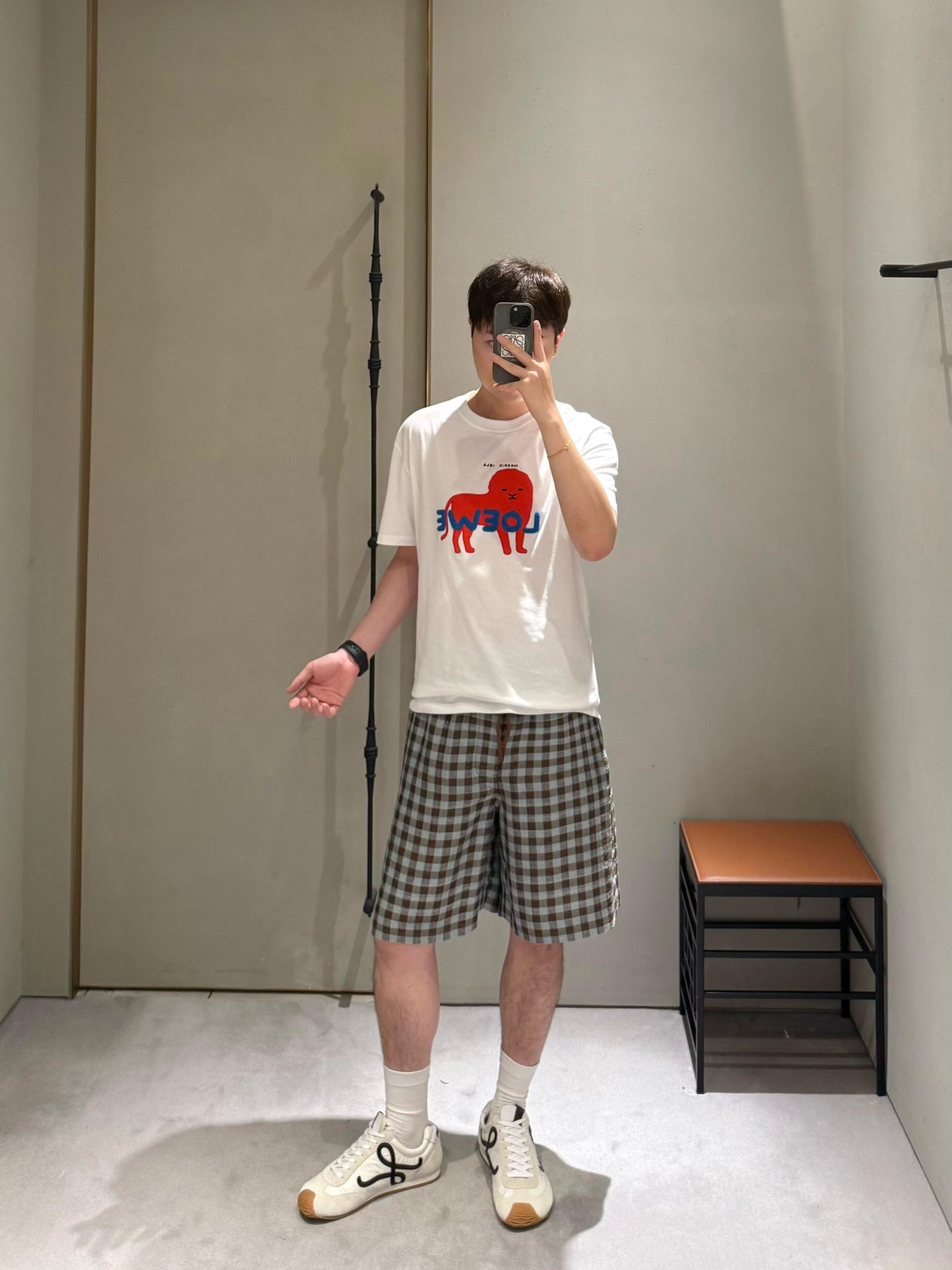 주말QZ / 로에베 자수 반팔 티셔츠