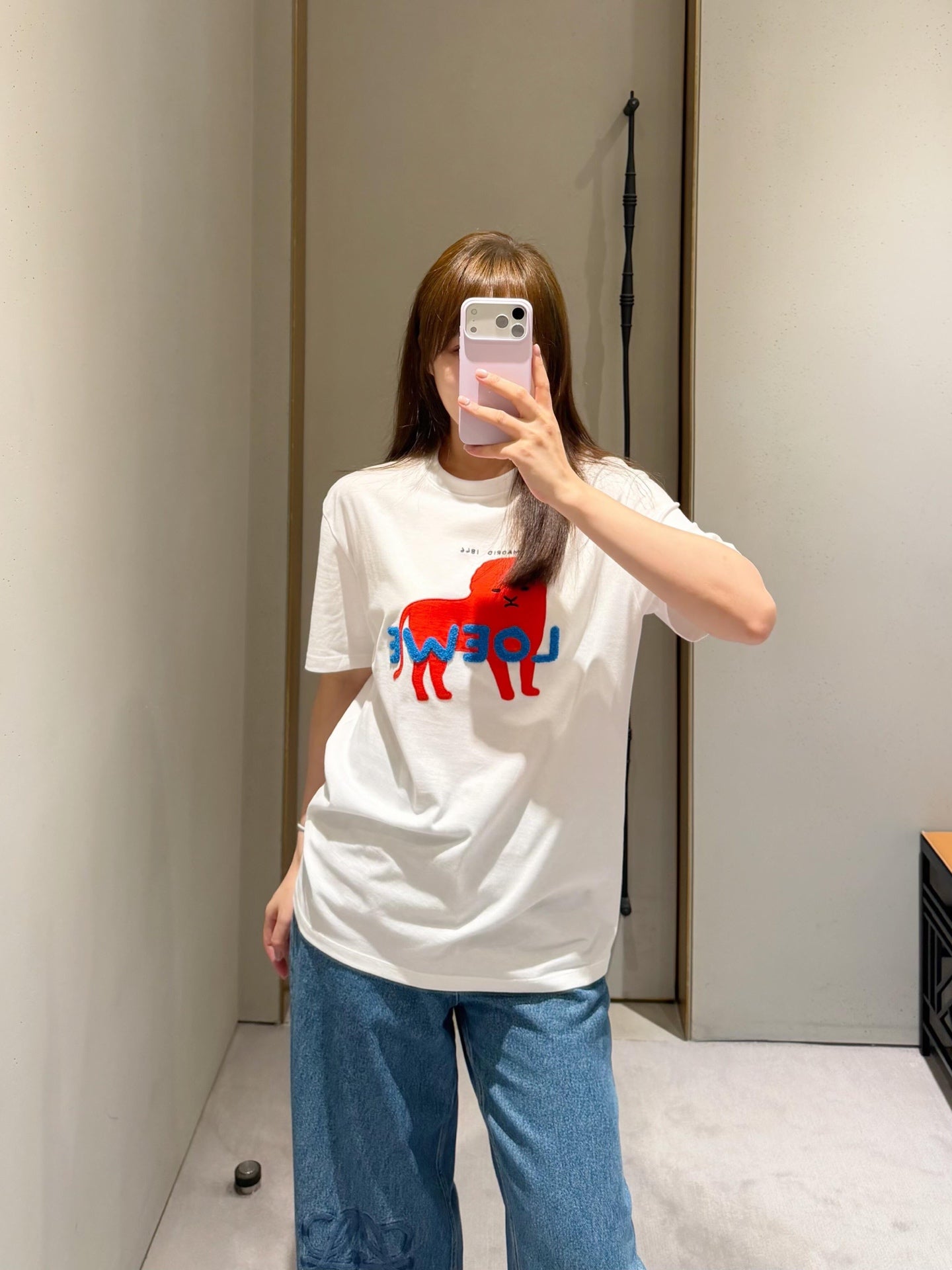 주말QZ / 로에베 자수 반팔 티셔츠