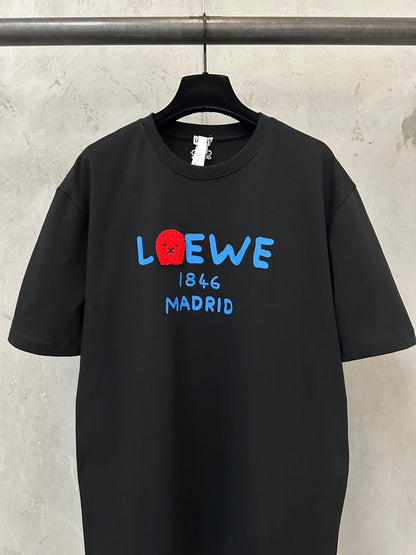 주말QZ / 로에베 자수 반팔 티셔츠