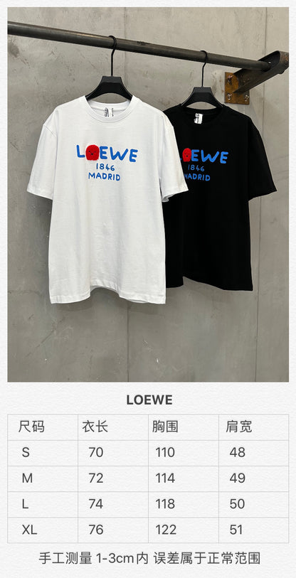 주말QZ / 로에베 자수 반팔 티셔츠