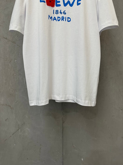 주말QZ / 로에베 자수 반팔 티셔츠