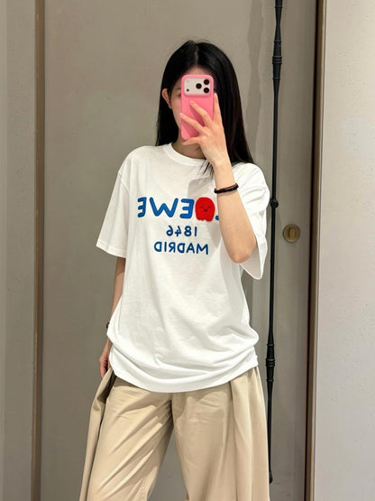 주말QZ / 로에베 자수 반팔 티셔츠