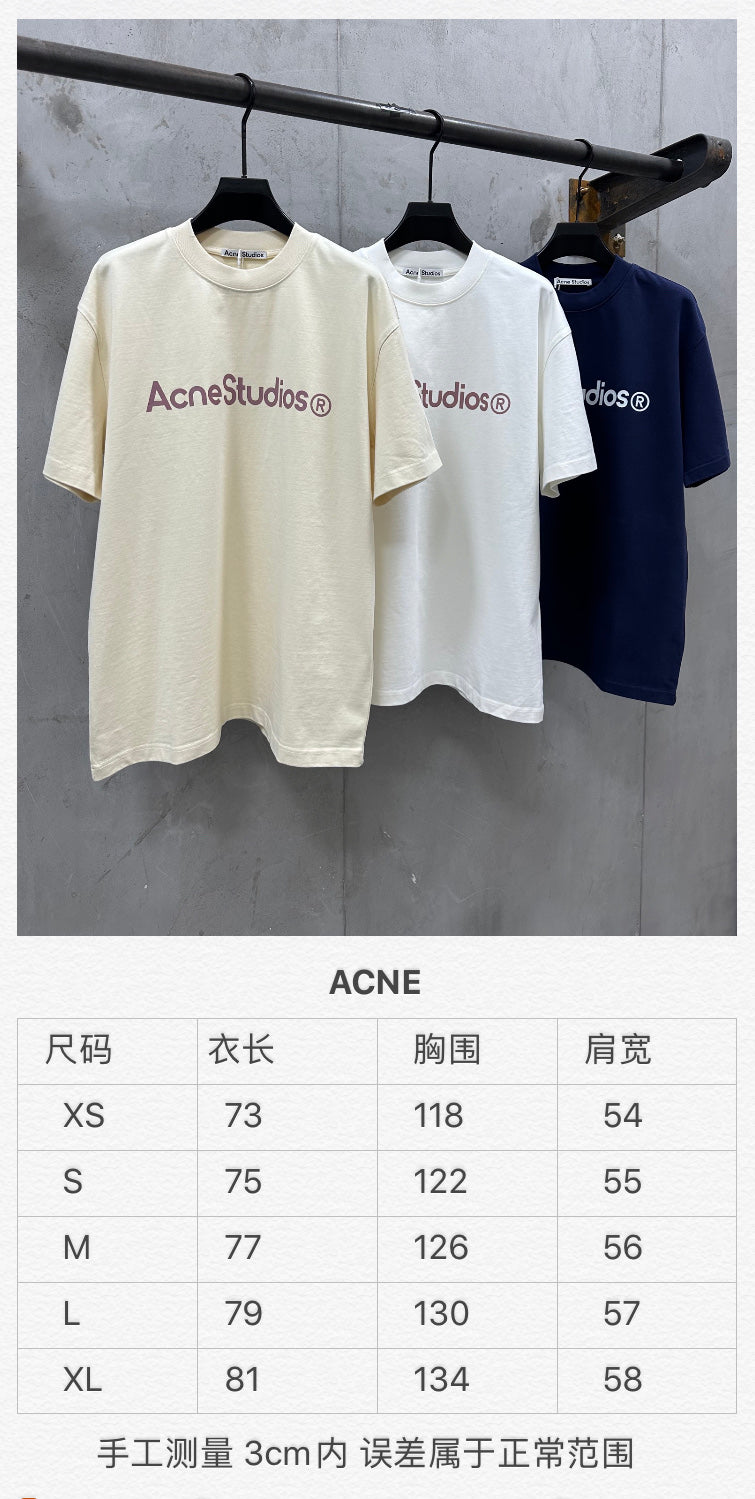 주말QZ / 아크네스튜디오 레터링 프린트 반팔 티셔츠
