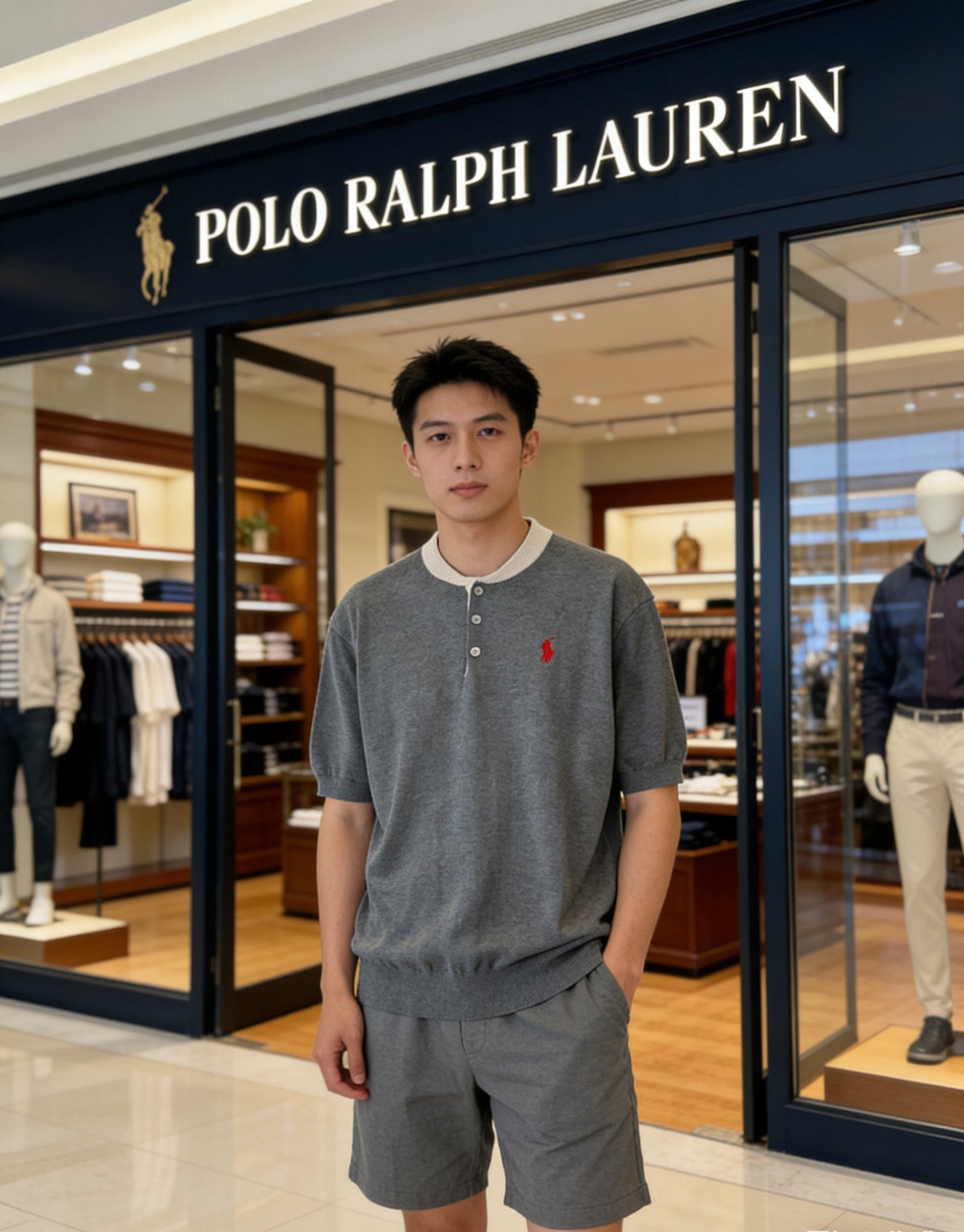 주말QZ / 랄프 로렌 자수 니트