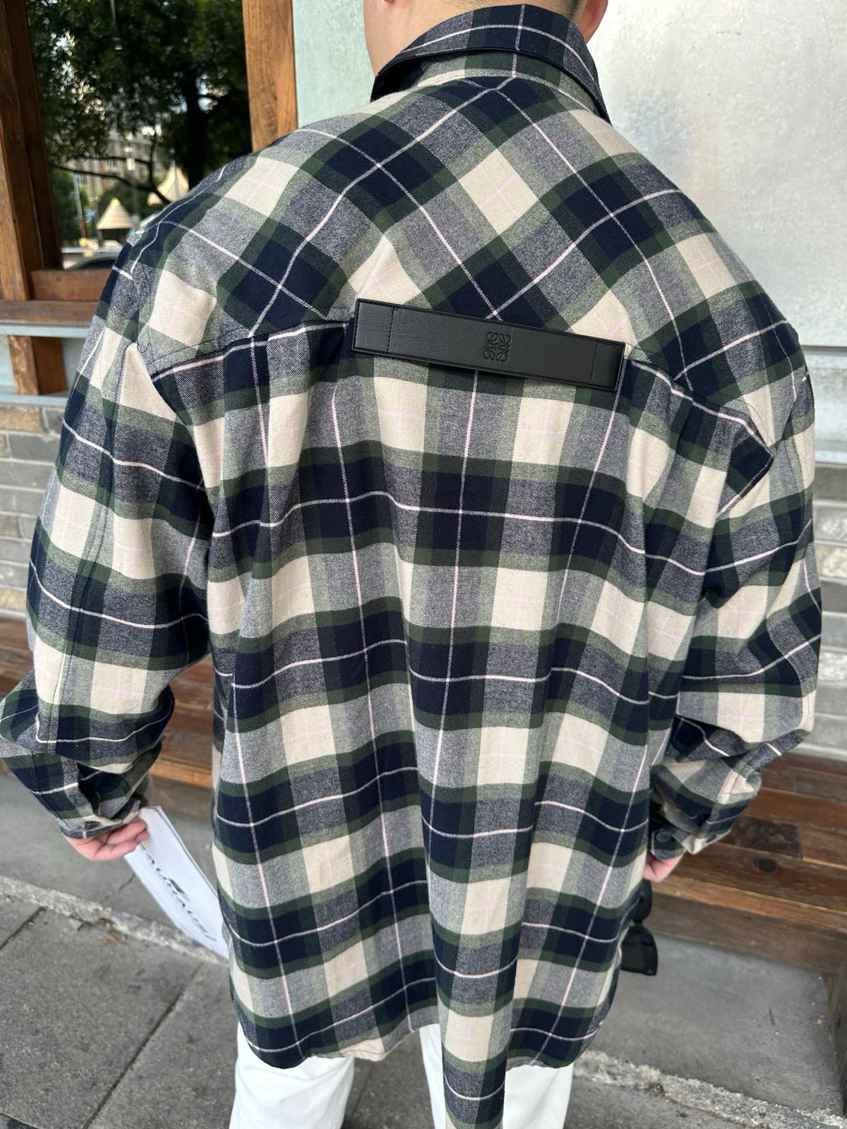 사슬공장2 / 로에베 체크 긴팔 셔츠
