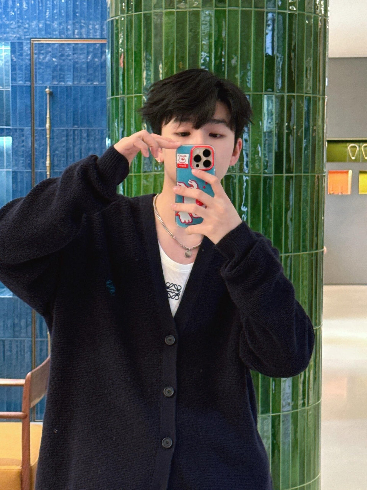 사슬공장2 / 로에베 브이넥 가디건