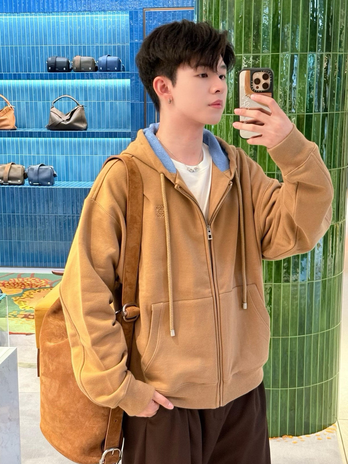 BVG / 로에베 자수 지퍼 아우터