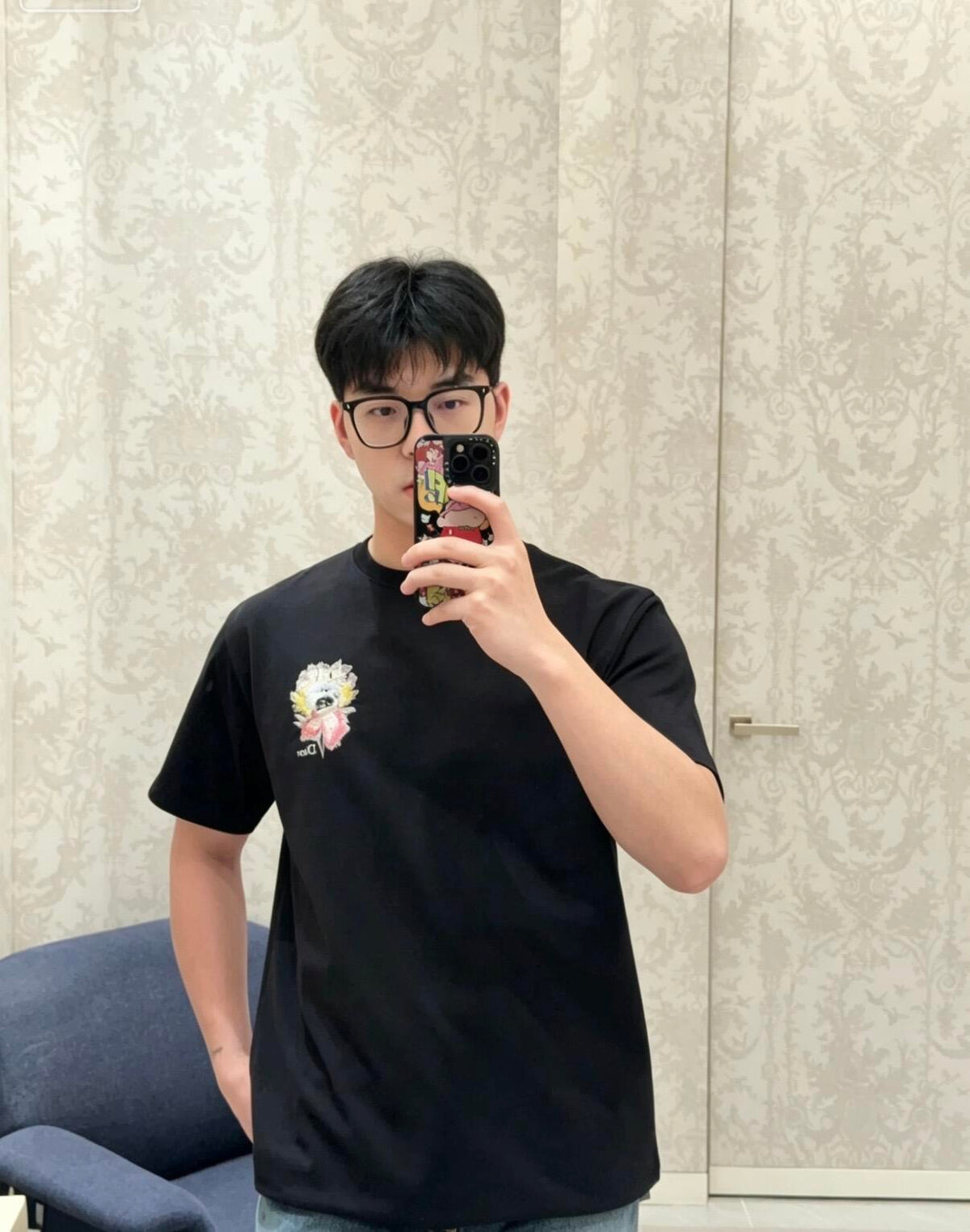 BVG  / 디올 라운드넥 반팔 티셔츠