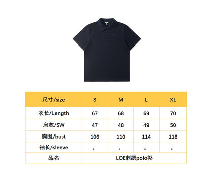 BVG / 로에베 자수 반팔 폴로셔츠