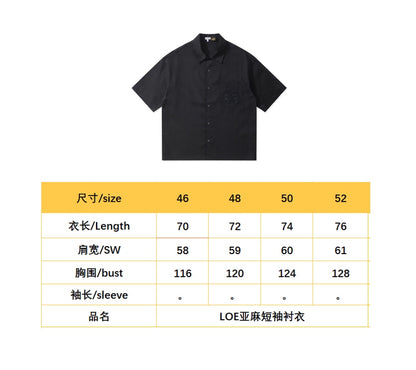 BVG  / 로에베 린넨 반팔 셔츠