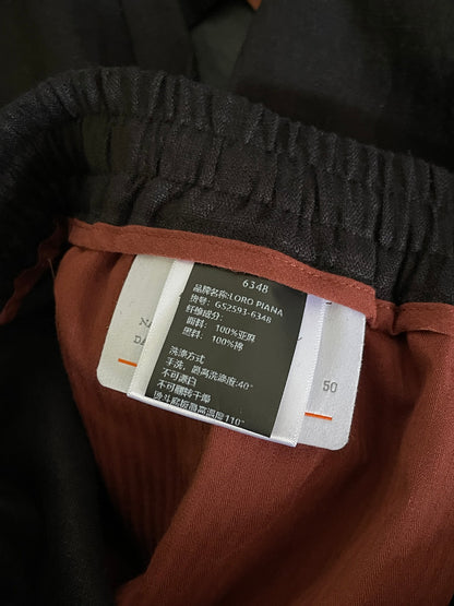 BVG / 로로피아나 끈 조절 린넨 팬츠