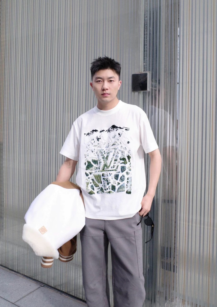 BVG / 루이비통 자카드 반팔 티셔츠