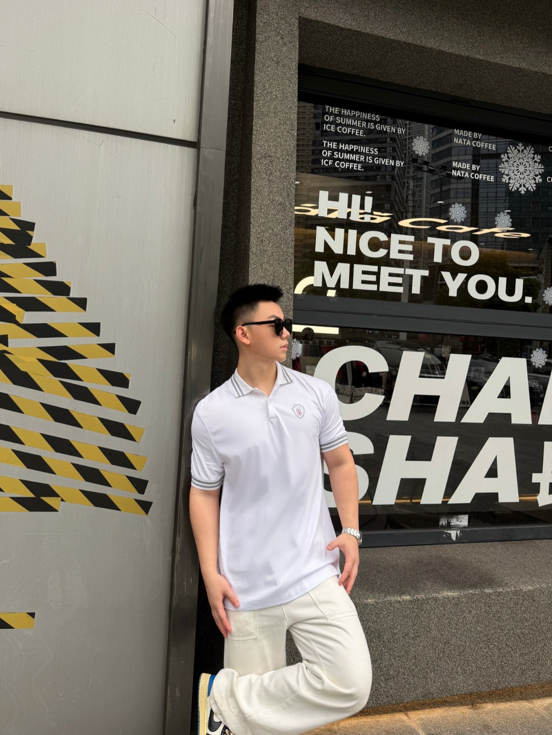 주말QZ / 브루넬로 쿠치넬리 자수 반팔 폴로셔츠