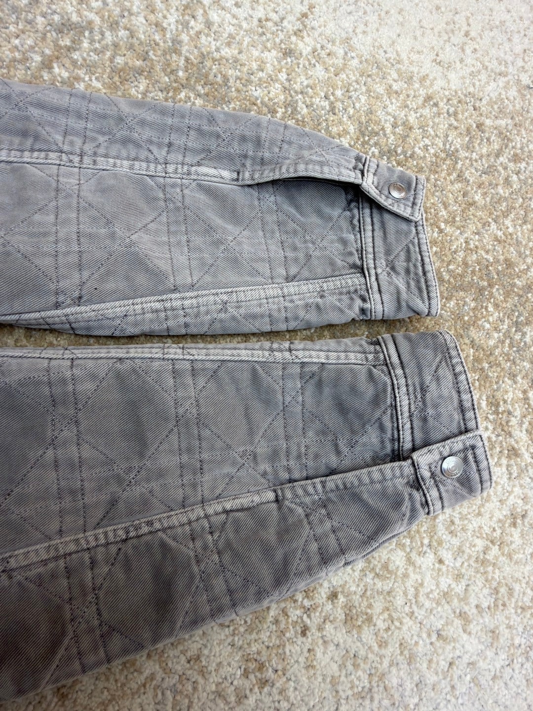 주말QZ / 디올 자수 칼라 단추 긴팔 셔츠