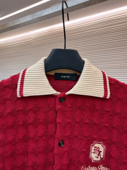 주말QZ / 아미 파리 단추 반팔 셔츠