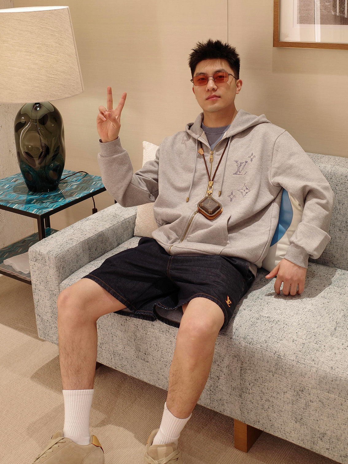 주말QZ / 루이비통 지퍼 후드 집업