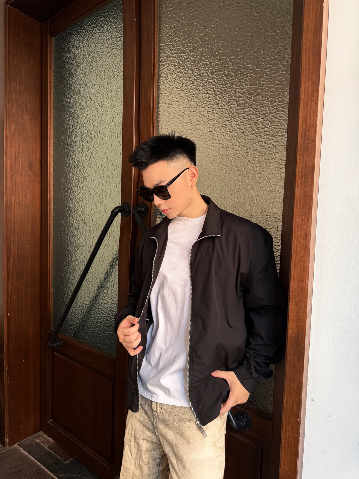 주말QZ / 디올 자수 지퍼 자켓