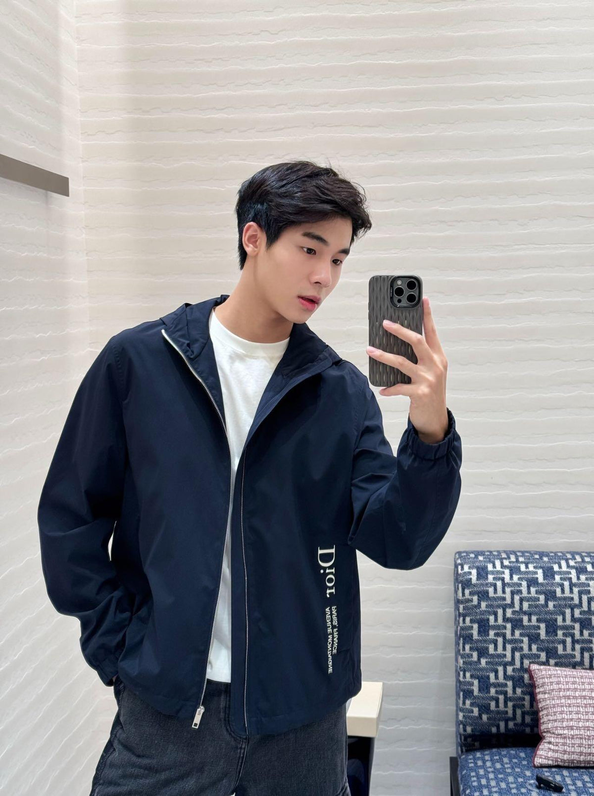 주말QZ / 디올 자수 지퍼 자켓