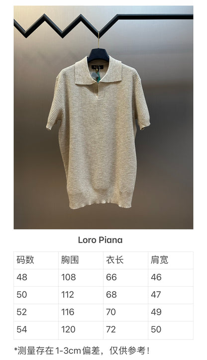 주말QZ / 로로피아나 실크 반팔 폴로 셔츠